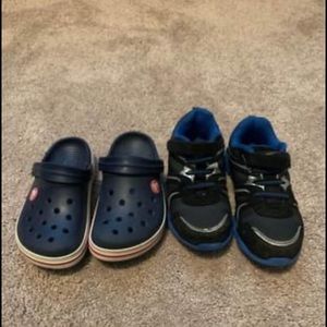 Size 10 crocs and sneakers